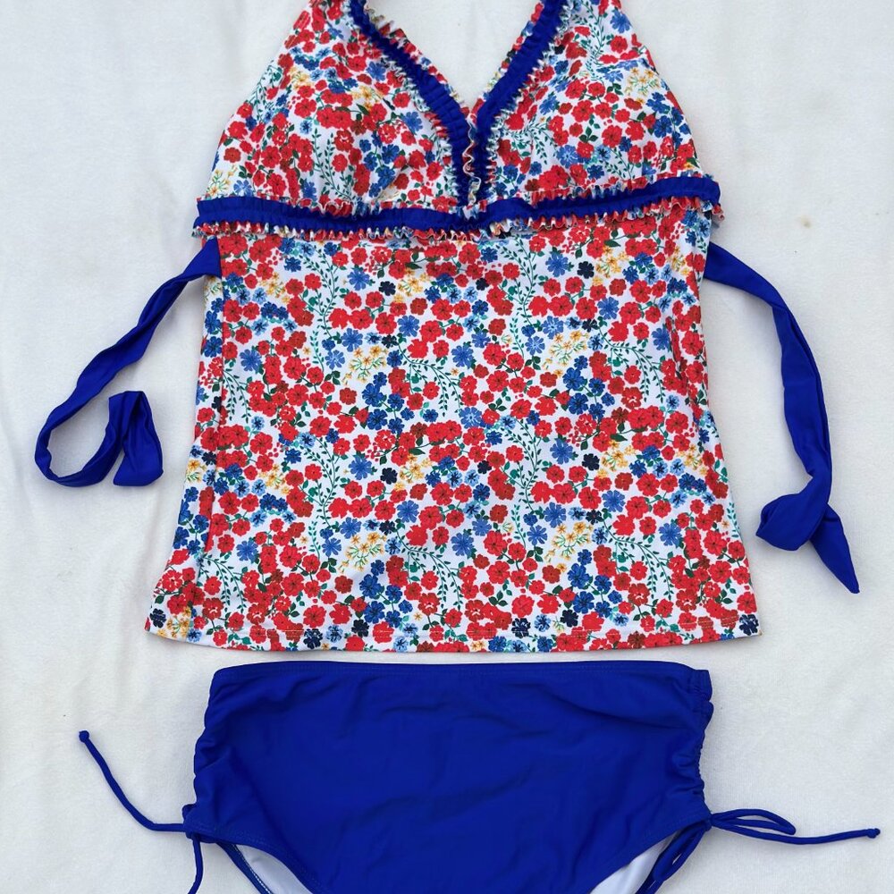 Beachsassi Floral Tankini NWT Large